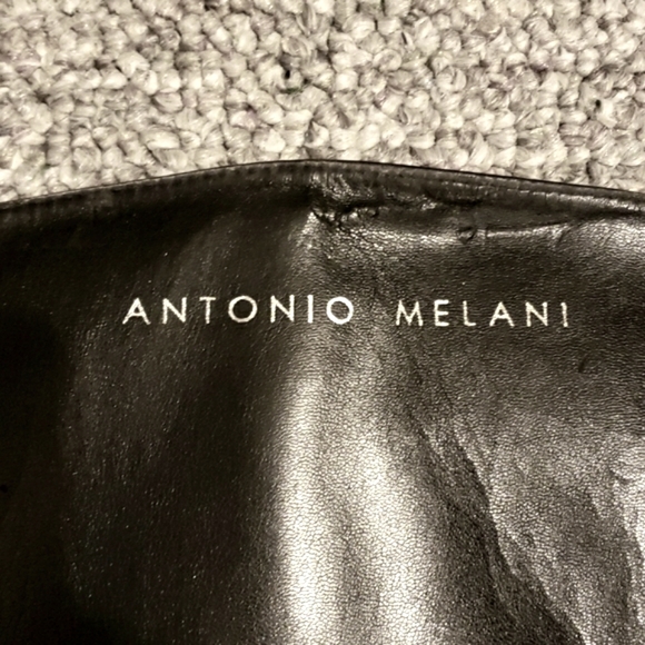 Antonio Melani black leather boots, size 8.5 - Picture 4 of 5